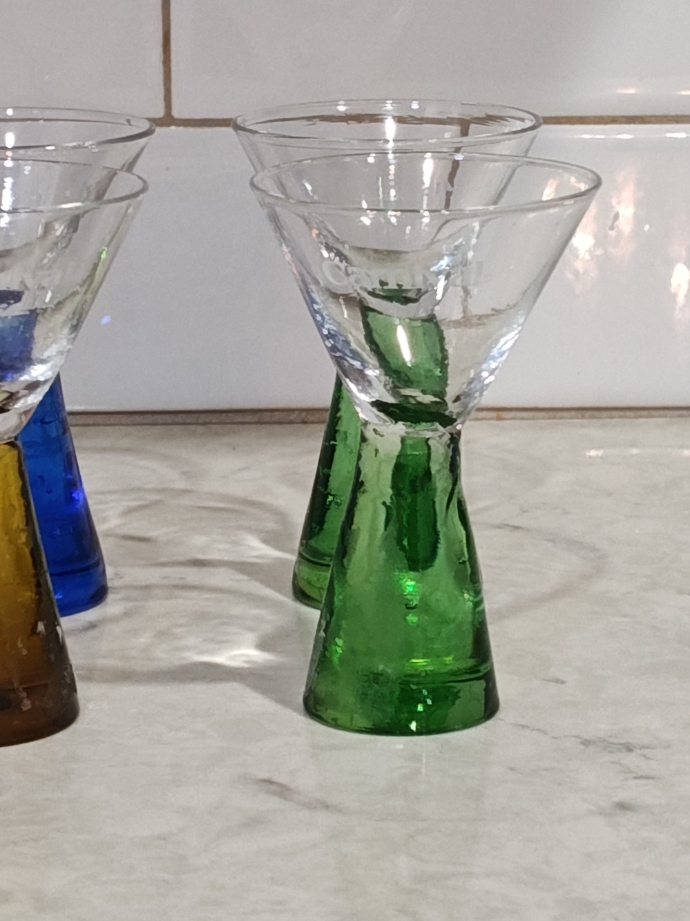Vintage Carnival Shot Glasses Set Of 4